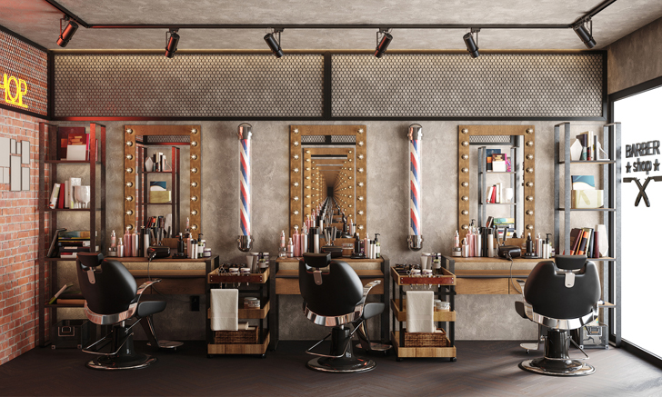 ร้านตัดผมชาย The Esquire Barber Club (MRT Rama9)